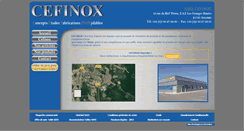 Desktop Screenshot of cefinox.com