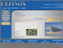 Tablet Screenshot of cefinox.com